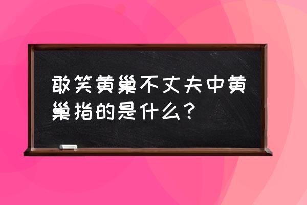 黄巢不丈夫 黄巢是谁 敢笑黄巢不丈夫中黄巢指的是什么？