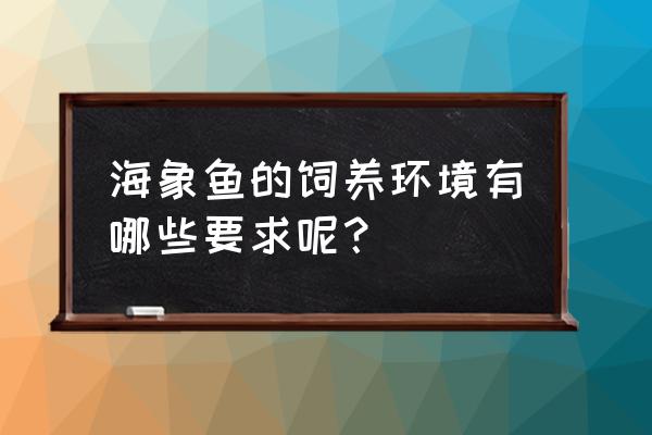 七彩海象多大发色 海象鱼的饲养环境有哪些要求呢？