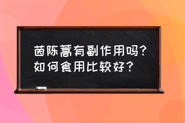 茵陈的副作用及禁忌 茵陈蒿有副作用吗？如何食用比较好？