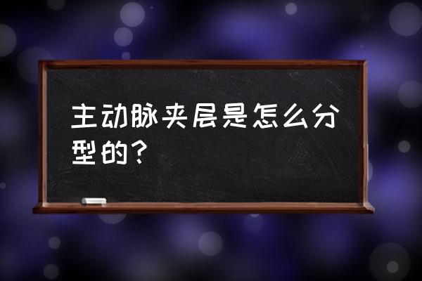 主动脉夹层破裂分型 主动脉夹层是怎么分型的？