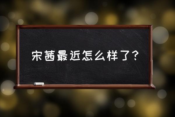 宋茜素颜照对比 宋茜最近怎么样了？