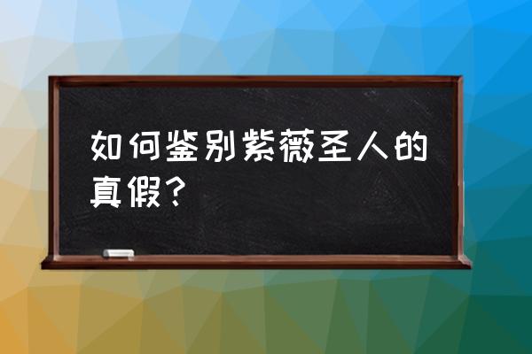 紫薇圣人来历极大 如何鉴别紫薇圣人的真假？