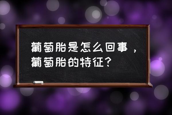 葡萄胎与精子有关系吗 葡萄胎是怎么回事，葡萄胎的特征？