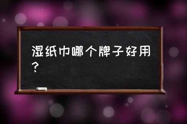 湿纸巾哪个牌子好 湿纸巾哪个牌子好用？