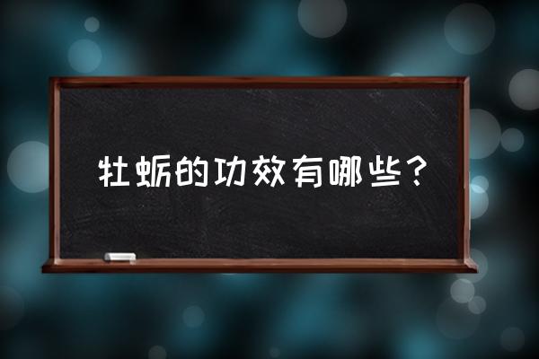 牡蛎的功效与作用 牡蛎的功效有哪些？