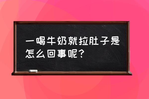 最近一喝牛奶就拉肚子 一喝牛奶就拉肚子是怎么回事呢？