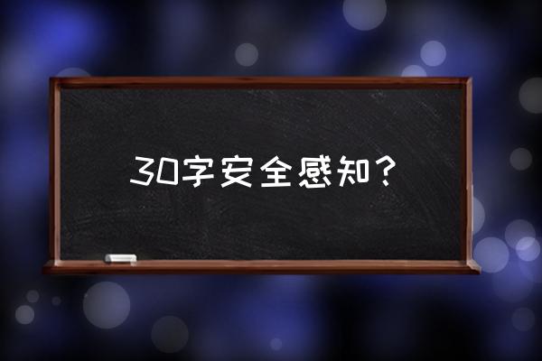 安全是一种责任心得体会 30字安全感知？