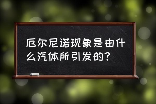 厄尔尼诺原因 厄尔尼诺现象是由什么汽体所引发的？