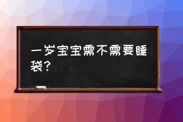 一岁宝宝睡袋 一岁宝宝需不需要睡袋？