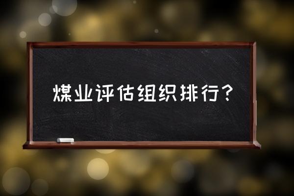 地质礼堂地址 煤业评估组织排行？