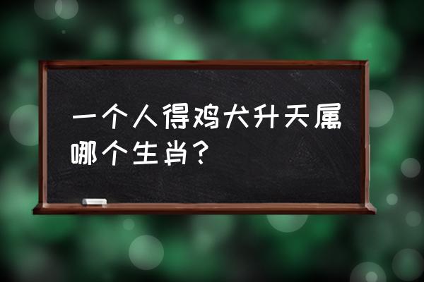 淮南王刘安属什么生肖 一个人得鸡犬升天属哪个生肖？