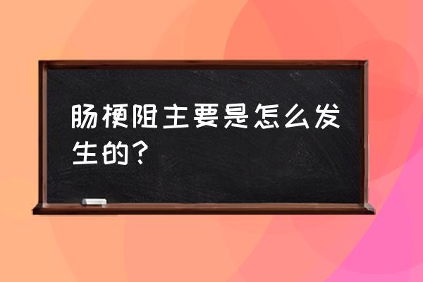 轻微肠梗阻怎么引起的 肠梗阻主要是怎么发生的？