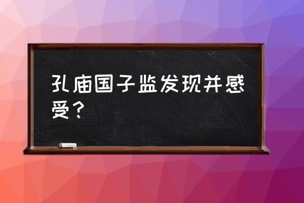 孔庙和国子监博物馆观后感 孔庙国子监发现并感受？