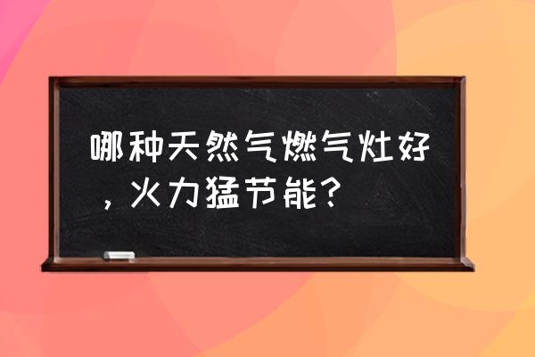 帅康燃气灶哪款好 哪种天然气燃气灶好，火力猛节能？