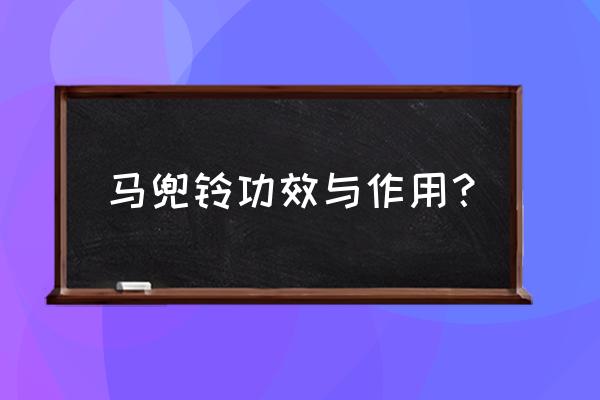 马兜铃酸的功效与作用 马兜铃功效与作用？