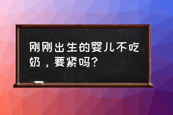 新生婴儿不喝奶 刚刚出生的婴儿不吃奶，要紧吗？