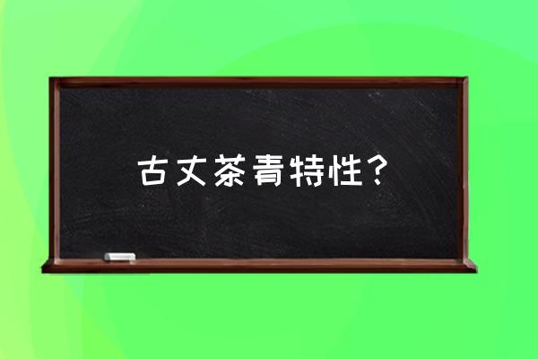 古丈毛尖特点 古丈茶青特性？