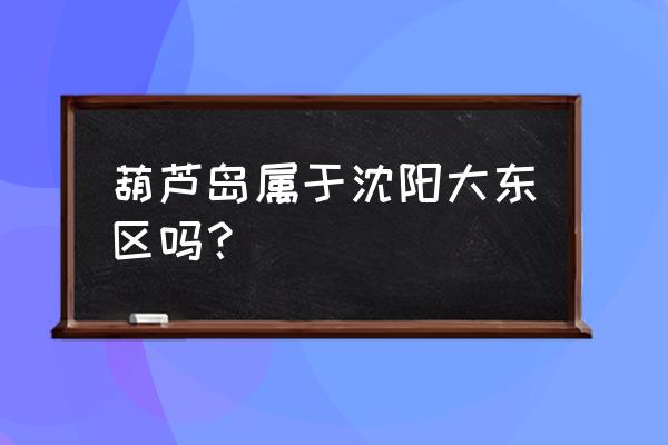 辽宁省葫芦岛市多少个县 葫芦岛属于沈阳大东区吗？