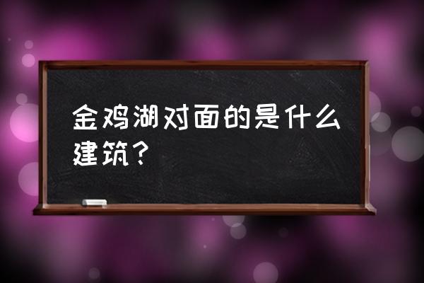 苏州环球188约 金鸡湖对面的是什么建筑？