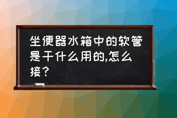 马桶塞正确使用方法 坐便器水箱中的软管是干什么用的,怎么接？