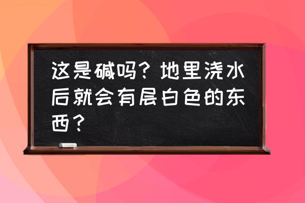 花盆土里有蜈蚣好不好 这是碱吗？地里浇水后就会有层白色的东西？