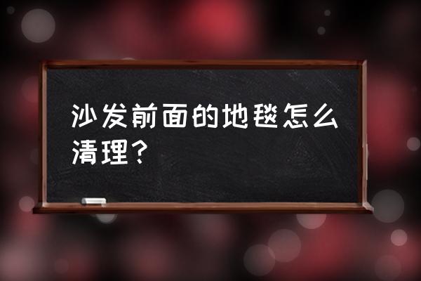 地毯护理十大技巧 沙发前面的地毯怎么清理？