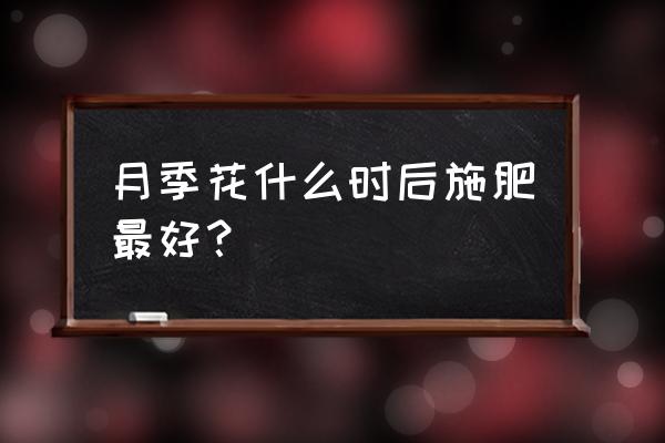 月季修剪后施肥最佳时间表 月季花什么时后施肥最好？