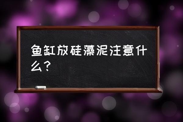 硅藻泥常用颜色及搭配禁忌 鱼缸放硅藻泥注意什么？