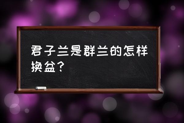 君子兰不开花用这一招立马开爆盆 君子兰是群兰的怎样换盆？