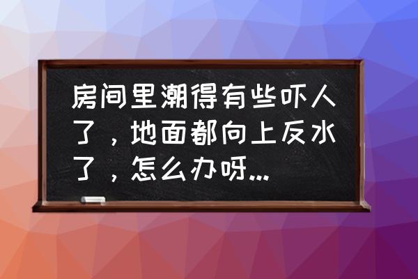 房间特别潮湿地板渗水发霉怎么办 房间里潮得有些吓人了，地面都向上反水了，怎么办呀?有什么简单且最有效的办法吗？