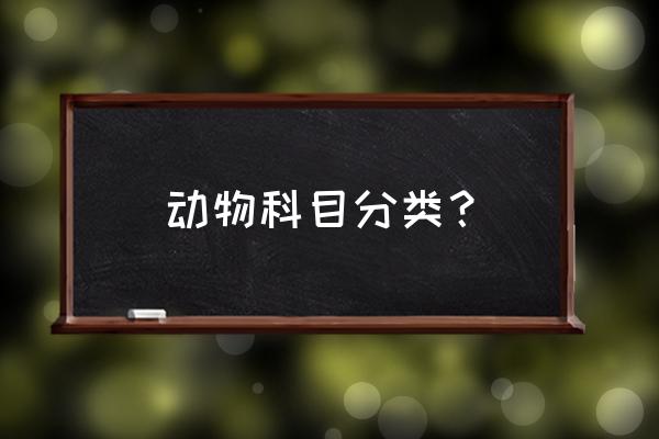 大食蚁兽两个头 动物科目分类？