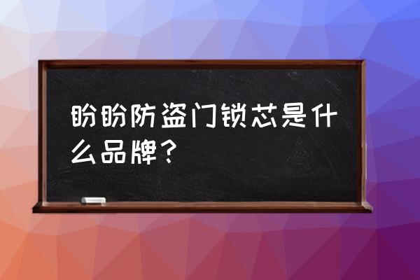 防盗门的锁芯哪个品牌最好 盼盼防盗门锁芯是什么品牌？