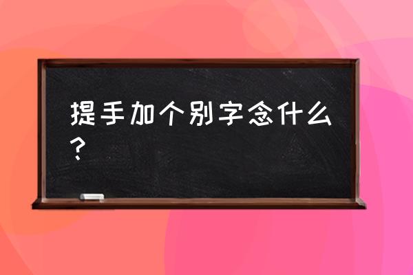 扌字旁的字都有什么 提手加个别字念什么？