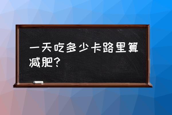 怎么计算食物卡路里 一天吃多少卡路里算减肥？