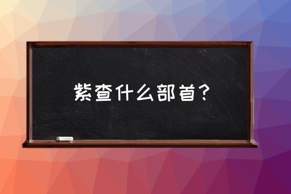 大红大紫是什么意思 紫查什么部首？