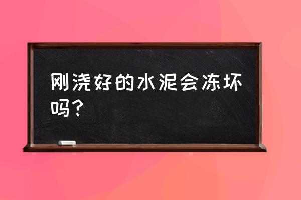 水泥放了4个月还能用吗 刚浇好的水泥会冻坏吗？