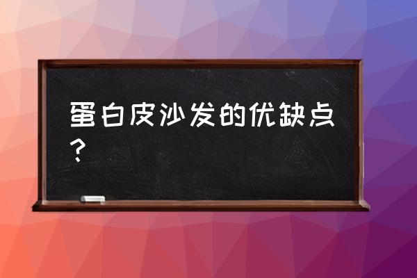 皮布沙发 蛋白皮沙发的优缺点？